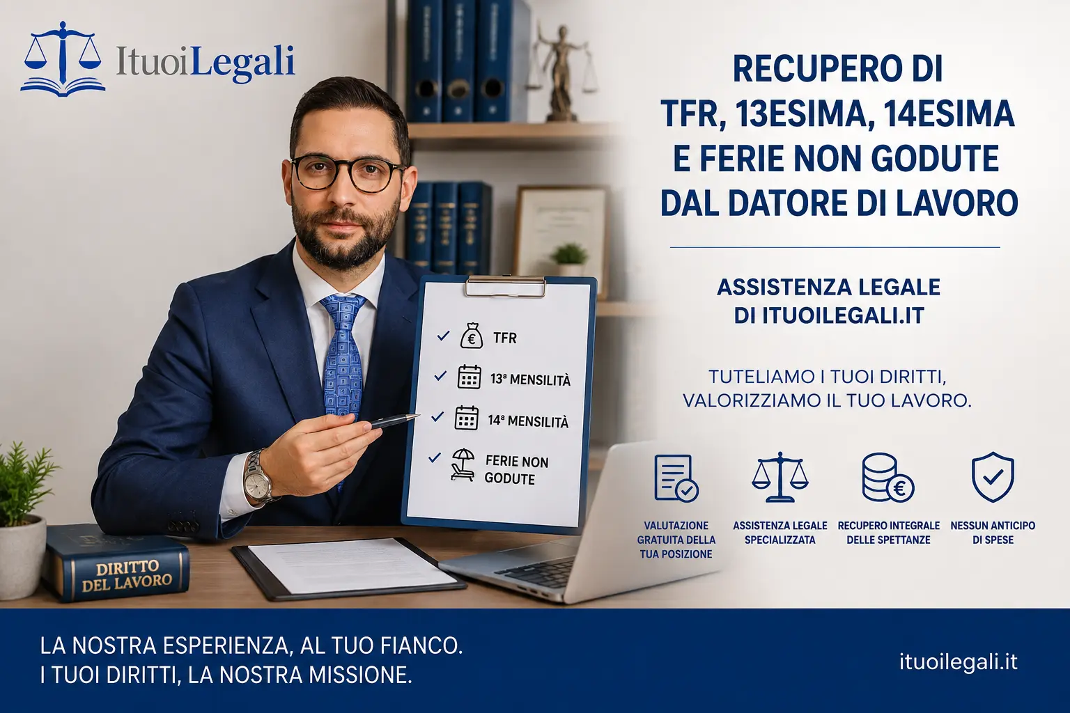 recupero TFR e competenze non pagate