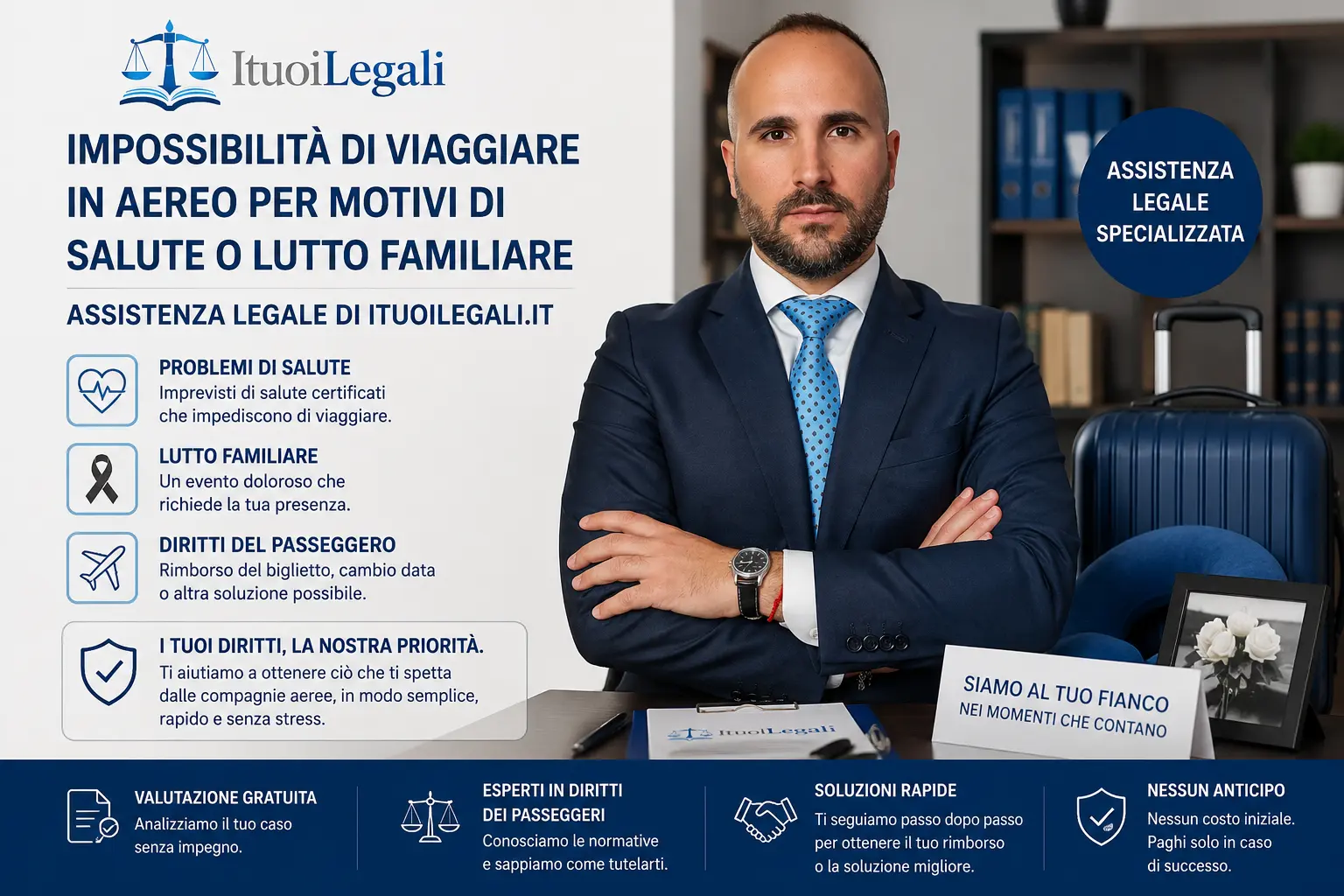 rimborso volo per malattia